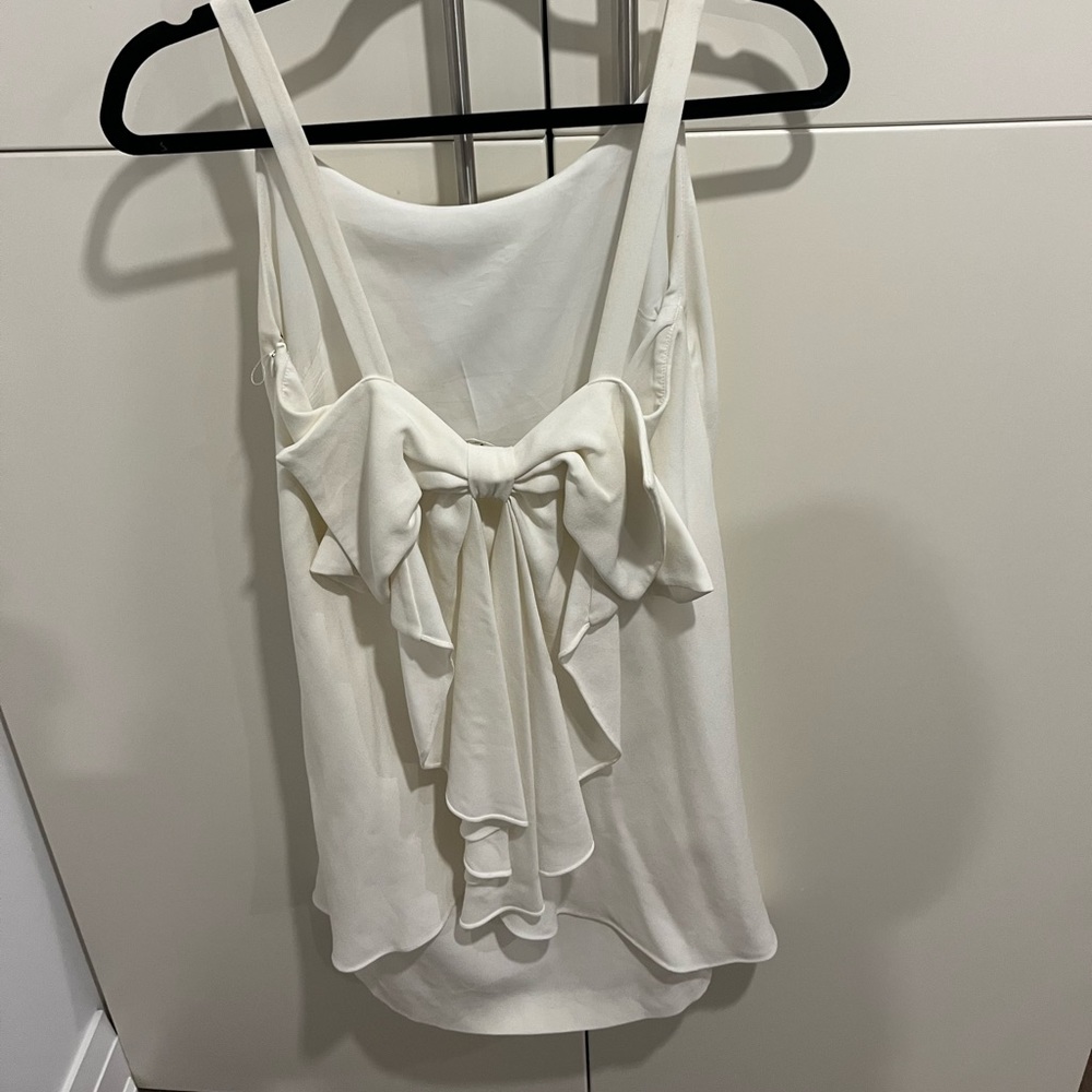 Club Monaco White Bow Dress